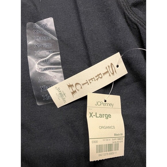 Vintage 1984 St John’s Bay Woman’s Black Ribbed Mock Turtleneck Size XL NWT - Picture 4 of 6